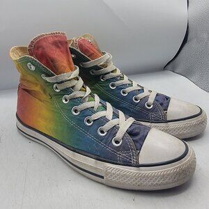Converse Chuck Taylor All Stars Womens 9 Rainbow Tye Dye Sneaker Shoes Casual